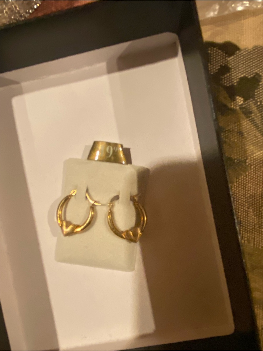 Gold Heart Hoop Earrings for Women